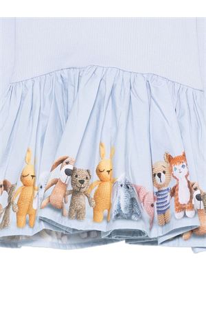 light-blue cotton dress MOLO KIDS | 4W25E2039632